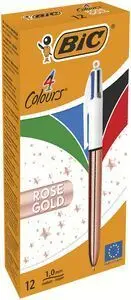 Boligrafo Bic 4 Colores Rose Gold