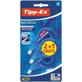 Corrector Bic Easy Correct 12M Blister 2+1 Unidade