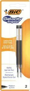 Boligrafo Bic Refil Pro+ Reac Gel Negro Blister 2