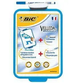 Pizarra Blanca Bic 26X19 + Marcador y Borrador