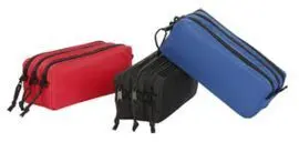 Estuche de 3 Cremalleras Rojo Viquel