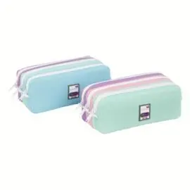 Portatodo Triple Trizip Colores Pastel