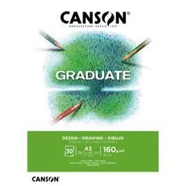 Bloc Enc A3 30H Canson Graduate Dibujo Fino 160G B