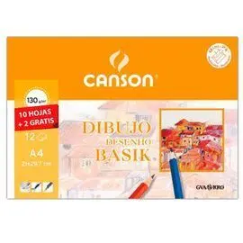 Minipack A4+ Dibujo Basik 130Grs con Recuadro 20 H