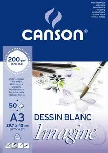 Bloc Encolado A3 50H Canson Imagine Fino 200Gr