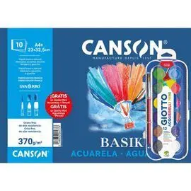 Bloc Acuarela A4 10H Basik 370 Gr + Mini Acuarela