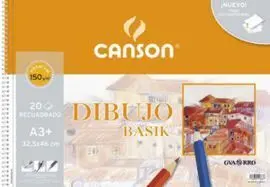 Bloc Dibujo Papel Basik A3+ 32,5X46 150Gr 20H con