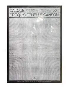 Bloc Encolado A3 50H Canson Vegetal con Escala
