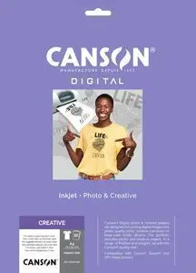 Papel Transfer Canson A4 10H 140G Blanco Inkjet