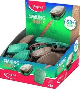 Sacapuntas Maped 1 Uso Smiling Planet Fsc Mix