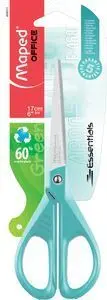 Tijera Essentials Green 17Cm Turquesa Blister 1 ud