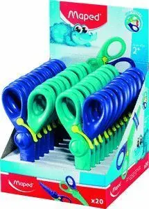 Tijera Kidipulse 12 cm Sim Expositor 20 Unidades