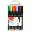 ROTULADORES MAPED GRAPH' PEPS 10 COLORES