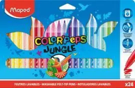 Rotuladores Maped Jungle 24 Colores Surtidos Estuc