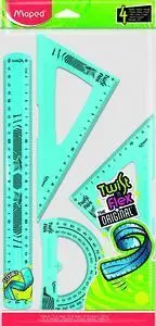 Juego Reglas 30Cm Twistnflex Bolsa