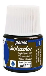 Pintura Setacolor Tejidos Claros 45 Ml Marron Terc
