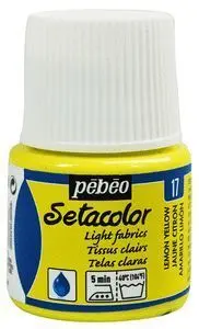 Pintura Setacolor Tejidos Claros 45 Ml Amarillo Li
