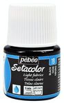 PINTURA SETACOLOR TEJIDOS CLAROS 45 ML NEGRO