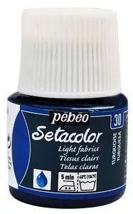 Pintura Setacolor Tejidos Claros 45 Ml Turquesa