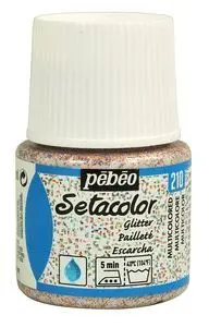 Pintura Setacolor Tejidos Claros con Purpurina 45