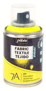 Pintura Textil 7A Spray 100Ml - Amarilllo Fluor