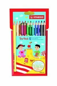 Lapiz Trio Maxi Stabilo 12Unid Colores Surtidos