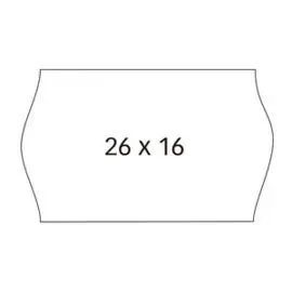 Etiqueta Rollo 26X16 Blanca Removible Pack 6Unid.
