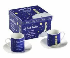 Juego Taza y Plato el Principito Azul con Caja Reg