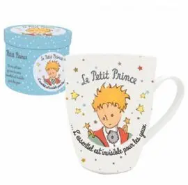 Taza el Principito Blanca Dibujo de Cara con Caja