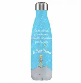 Botella Termica el Principito 500Ml Azul con Frase
