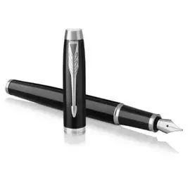 Pluma Parker Im F Chrome Trim Negro