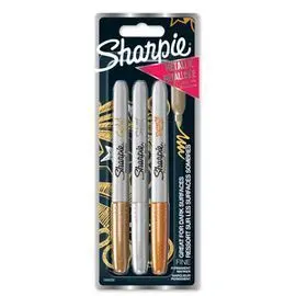 Rotulador Sharpie Permanente Blister 3 Colores Met