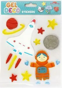 Pegatinas Gel Deco Astronauta 2