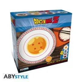 Set de 4 Platos Dragon Ball Emblemas