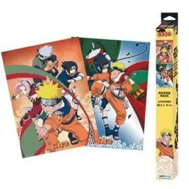 Set 2 Chibi Posters Naruto Equipo 7 (52X38)