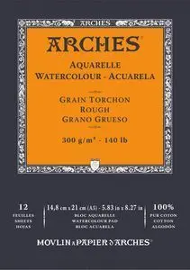 Bloc Encolado 14,8X21 12H Arches Aquarelle 100 Gr