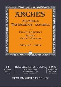 Bloc Encolado 14,8X21 12H Arches Aquarelle 100 Gr