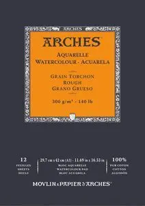 Bloc Enc 29,7X42 12H Arches Aquarelle 100 Grueso