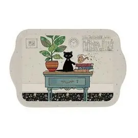 Bandeja Melanina Rectangular Gato Mueble