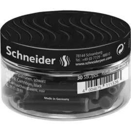 Cartucho Pluma Tinta Negro Frasco 30 uds