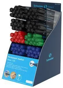 Expositor 80 Marcadores Schneider Maxx 130 Colores