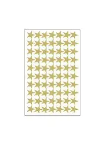 Sticker Navidad 70 Estrellas Doradas