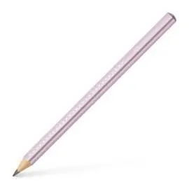 Lapiz Faber Castell Grafito Jumbo Sparkle Rosa Met