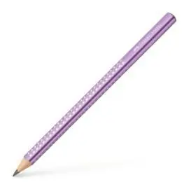 Lapiz Faber Castell Grafito Jumbo Sparkle Violeta