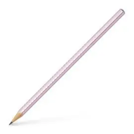 Lapiz Grafito Faber Castell Sparkle Rosa Metalico.
