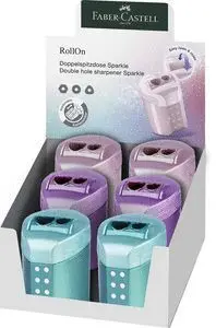 Sacapuntas Faber Castell Doble Rollon Sparkle Colo