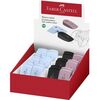 EXPOSITOR 24 GOMA FABER CASTELL SLEEVE MINI 3 COLO