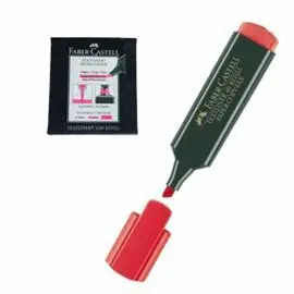 Rotulador Fluor Textliner Faber Rojo