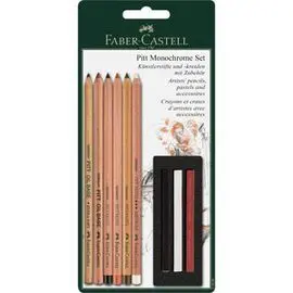 Set Faber Castell Pitt Monochrome Blister 9 Piezas