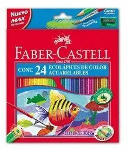 Lapiz Faber Acuarela C/24 Surt C/Carton